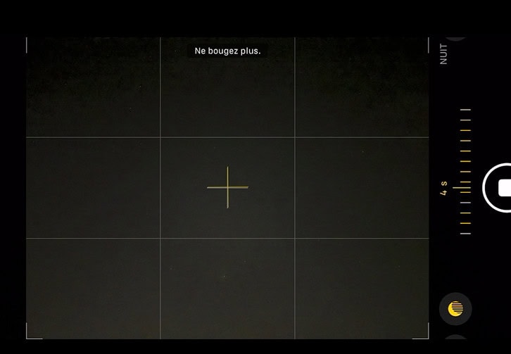 Prendre une photo avec l'iphone en mode nuit pour une aurore boréale