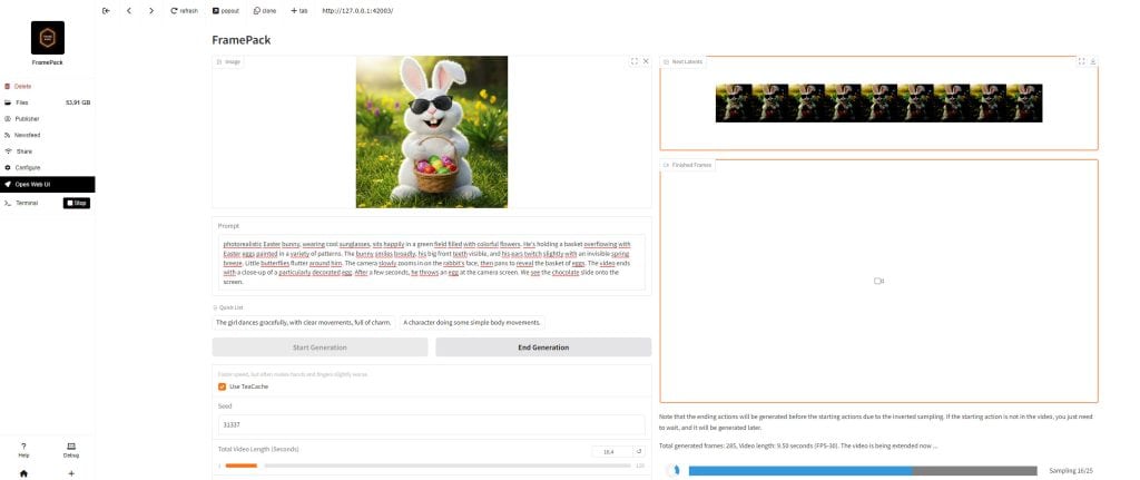 Comment transformer une image en vidéo avec FramePack et Pinokio