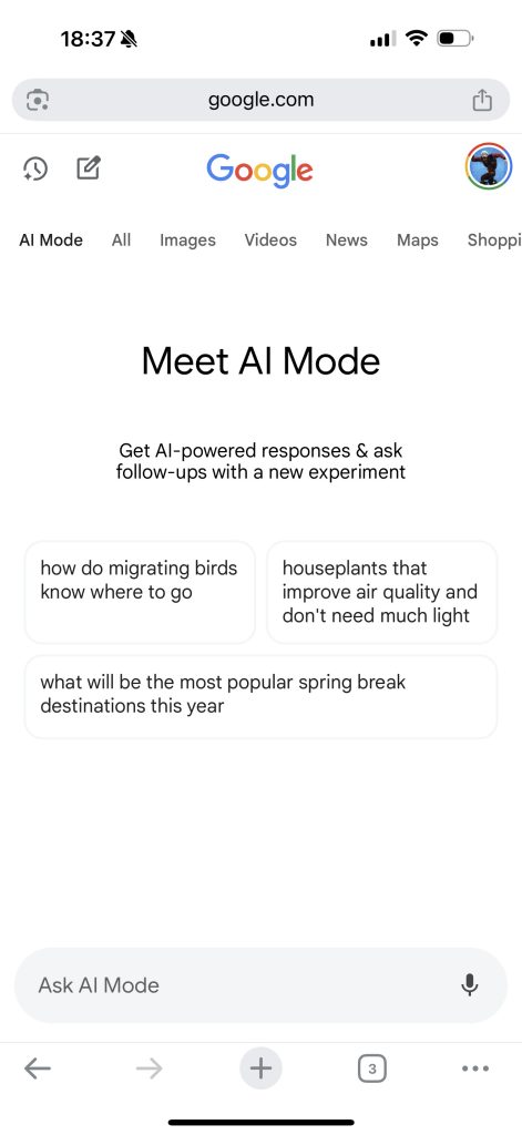 Comment utiliser le mode IA ou AI Google Search