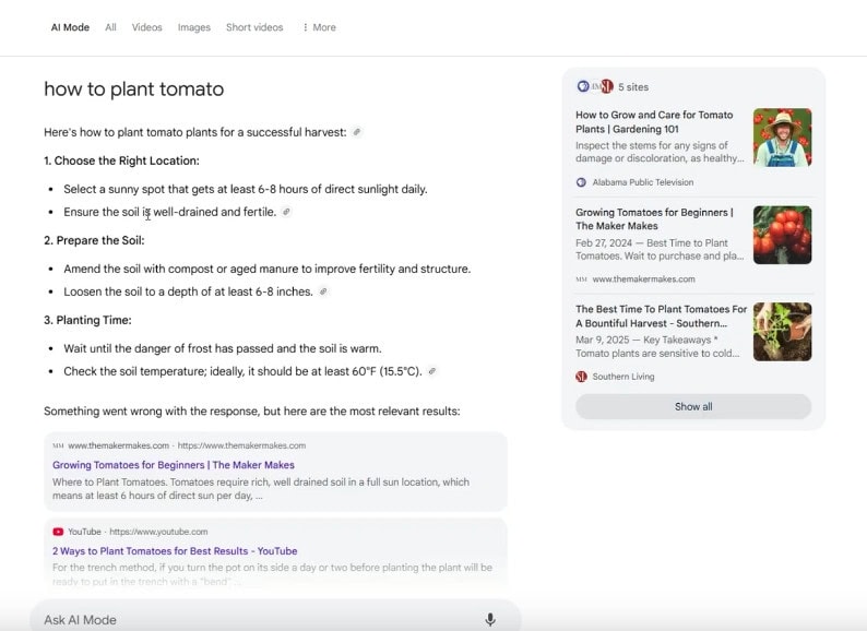 Comment utiliser le mode IA ou AI Google Search
