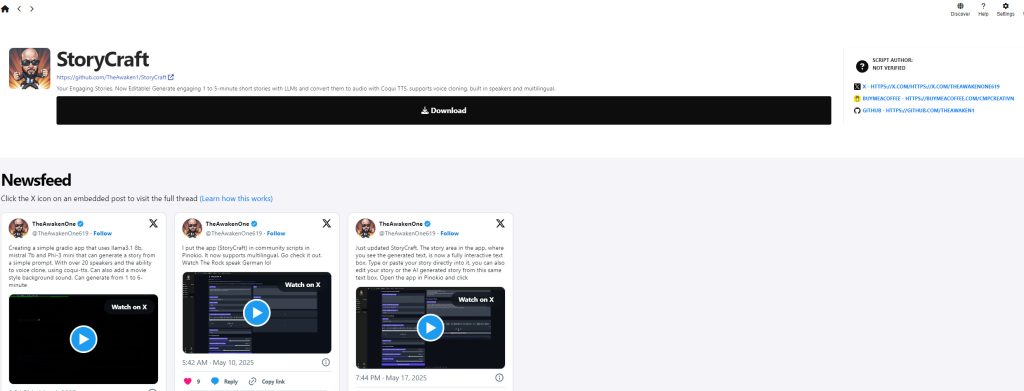 Installation StoryCraft AI