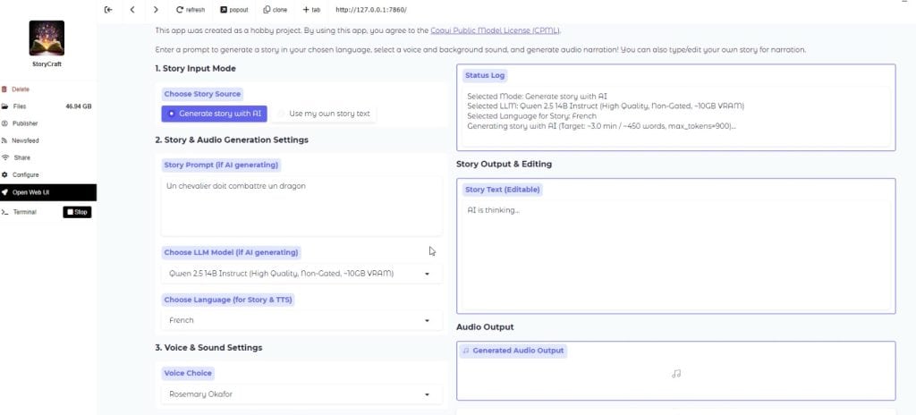 Tuto StoryCraft AI : L'IA qui transforme vos idées en audiobooks