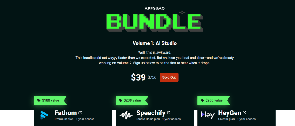 AppSumo AI Studio Bundle : Une offre à 39 $ qui valait (vraiment) le coup !