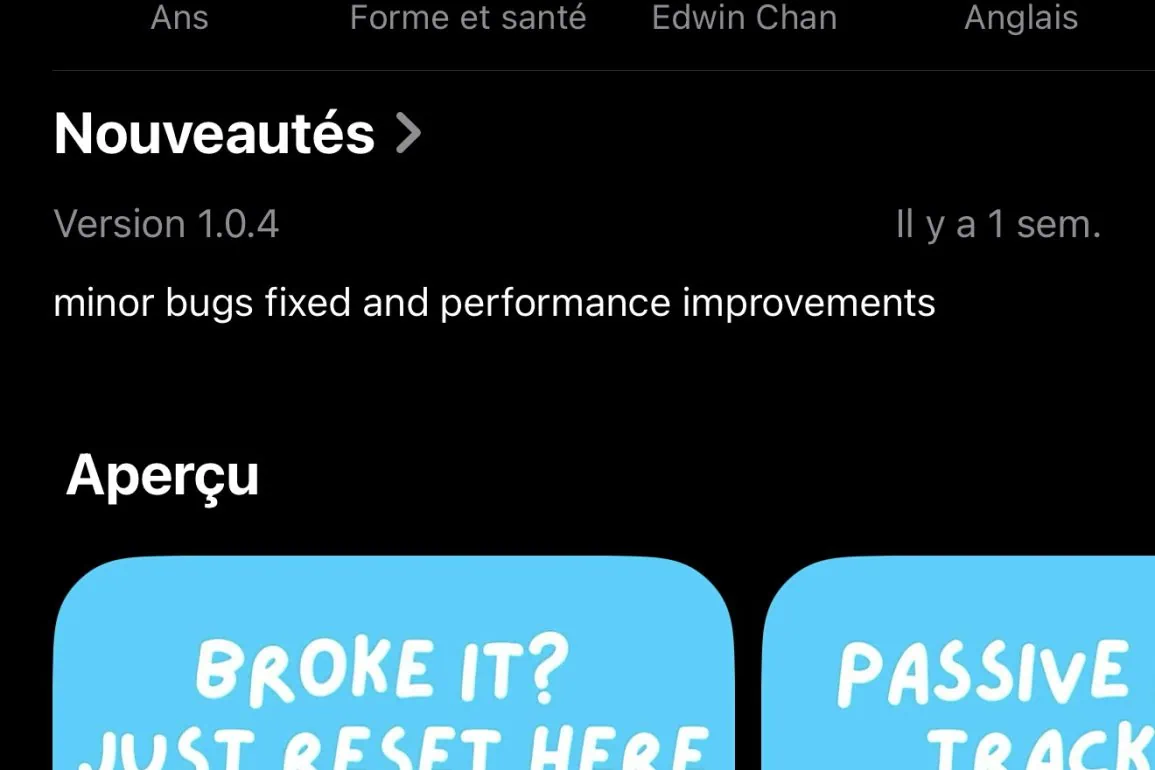 Appli IOS gratuite temporairement Ever Since: Habit days counter