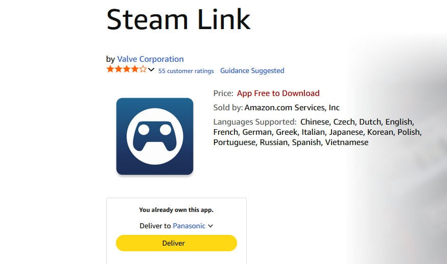 Tuto Installation de Steam Link sur Amazon Fire TV