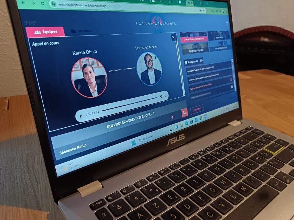 Test et avis du silence de l'ombre chez Mission Détective