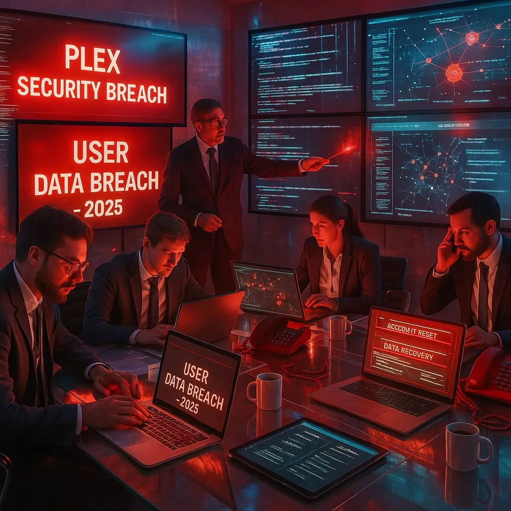 Plex victime d'un incident de sécurité : données utilisateurs compromises, réinitialisation obligatoire