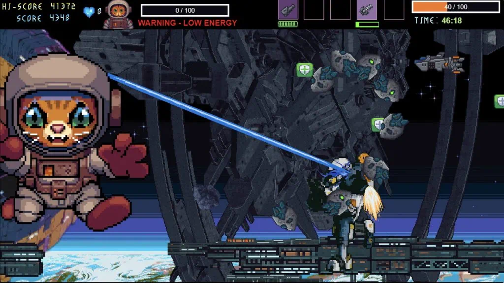 Astro Burn : Un shooter rétro inspiré avec un chat pilote