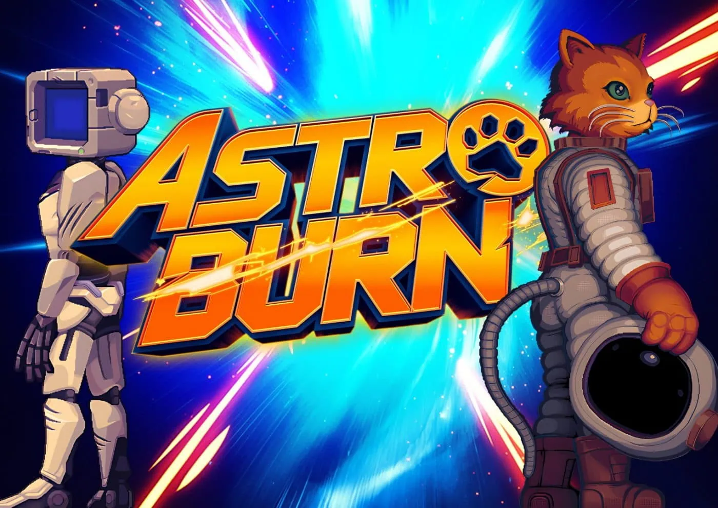 Astro Burn : Un shooter rétro inspiré avec un chat pilote