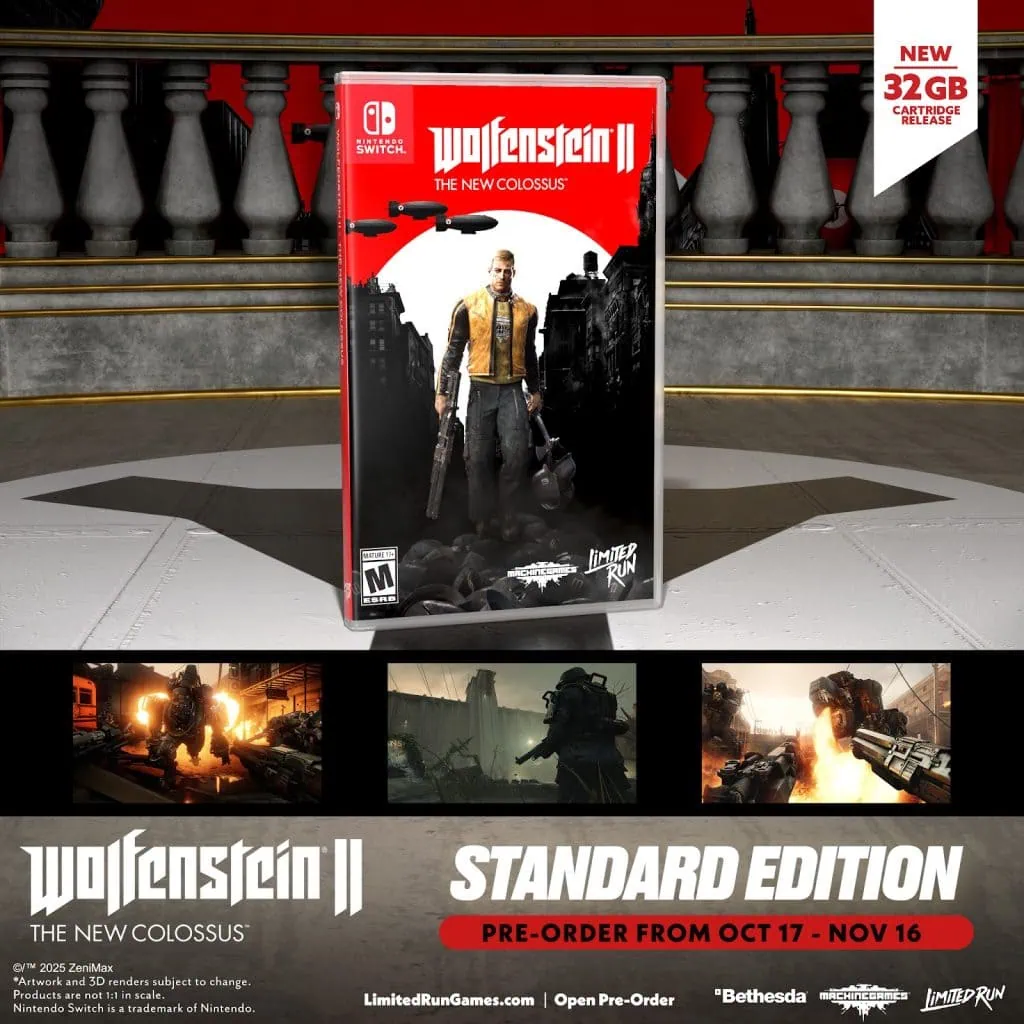 Précommandes physiques de Wolfenstein II: The New Colossus sur Switch