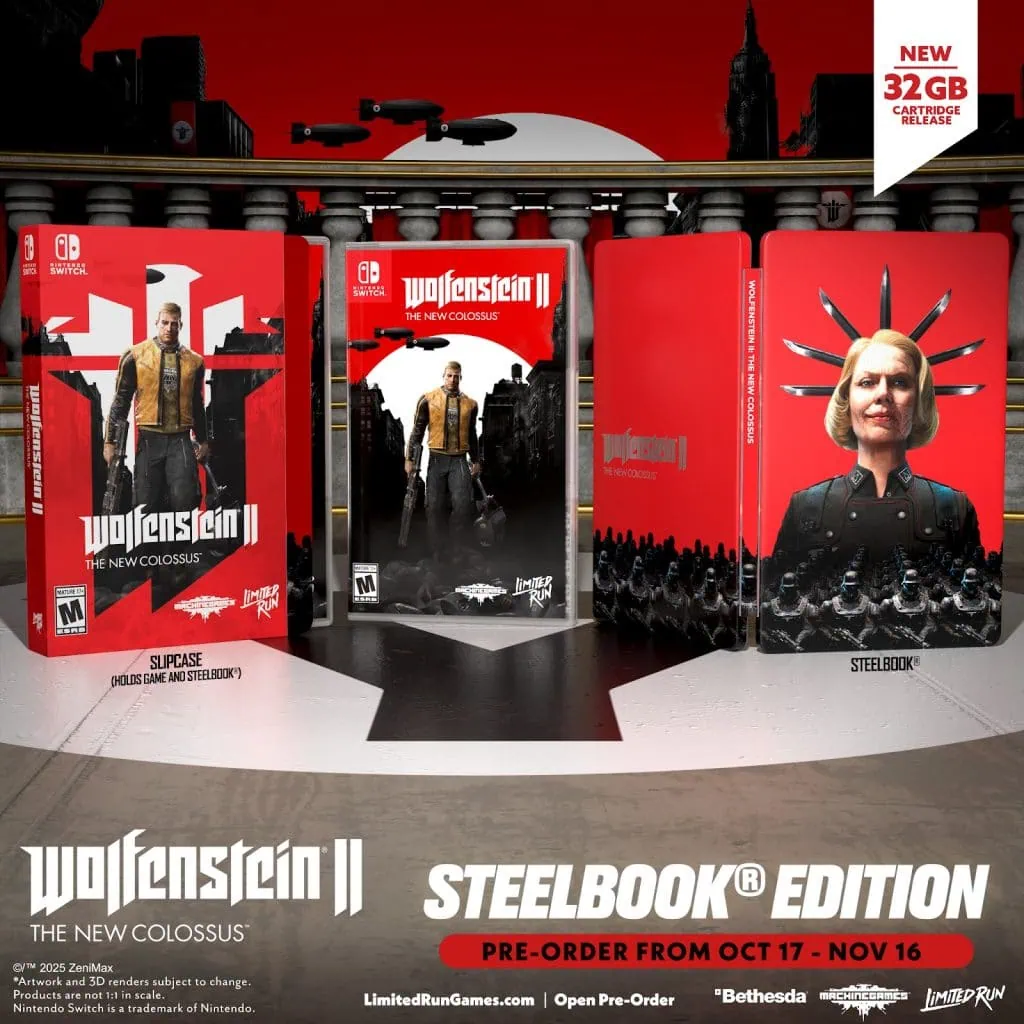 Précommandes physiques de Wolfenstein II: The New Colossus sur Switch