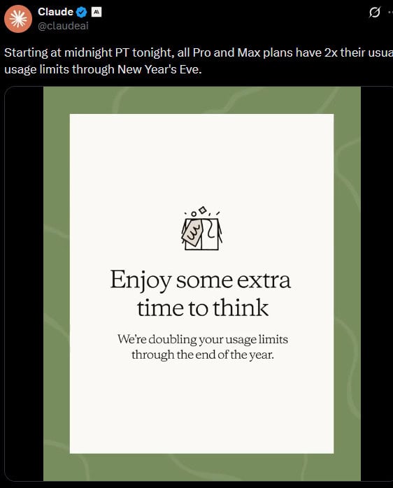 Claude double les limites d'utilisation pour les fêtes avec l'opération Santa Claude