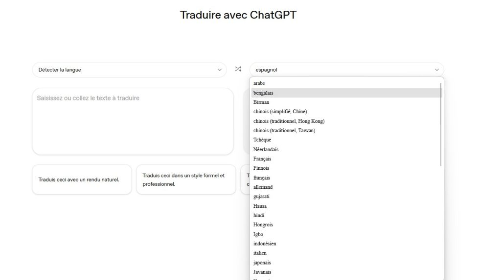 ChatGPT Translate : une nouvelle alternative gratuite à Google Translate et DeepL ?