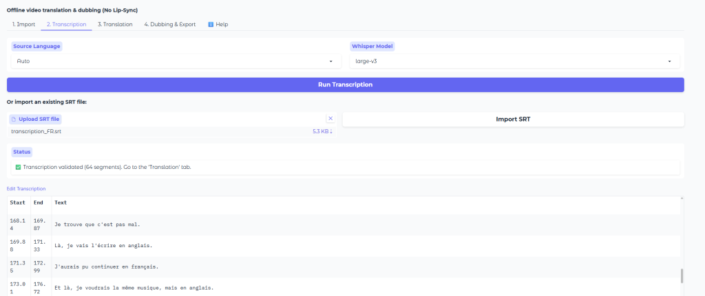 ZastTranslate : traduire et doubler vos vidéos YouTube gratuitement avec l'IA en local