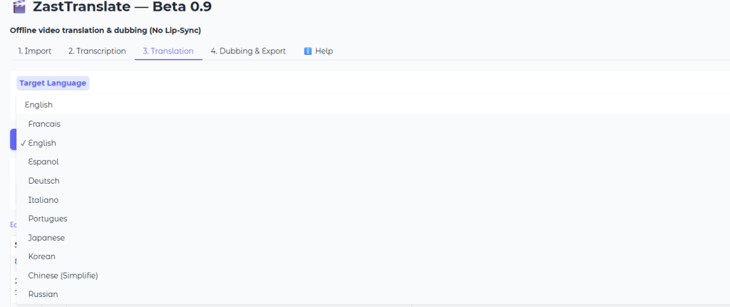 ZastTranslate : traduire et doubler vos vidéos YouTube gratuitement avec l'IA en local