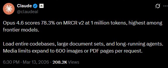 Claude AI passe à 1 million de tokens sans surcoût : ce que ça change
