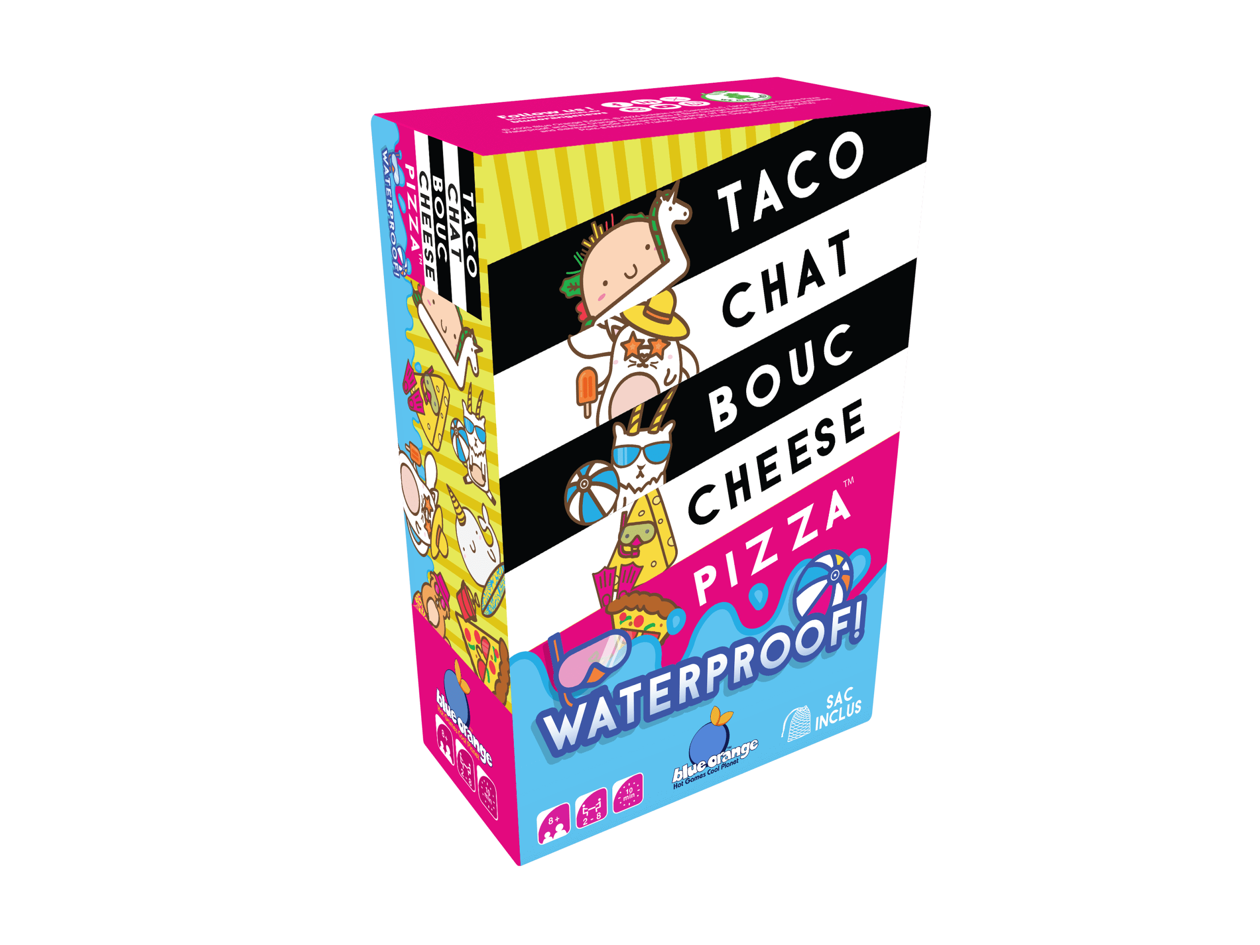 Taco Chat Bouc Cheese Pizza waterproof jeu