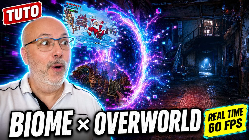 Biome IA by Overworld : tuto Pinokio pour générer un monde interactif en temps réel sur PC