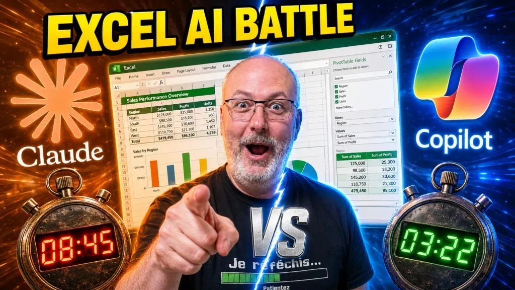 Claude Opus 4.7 et Microsoft Copilot pilotent Excel tout seuls : qui s'en sort le mieux ?