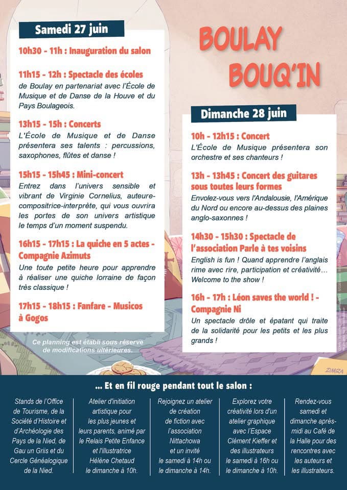 Boulay Bouq'in 2026 : le salon BD revient les 27 et 28 juin en Moselle