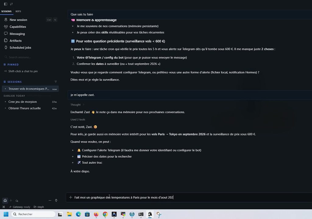 Tutoriel Hermès Agent : installation et configuration sur Windows