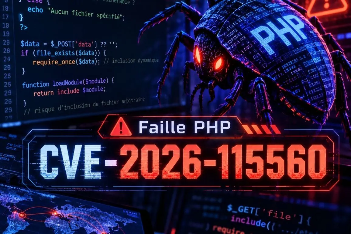 Nouvelle faille PHP CVE-2026-115560 : la solution à appliquer