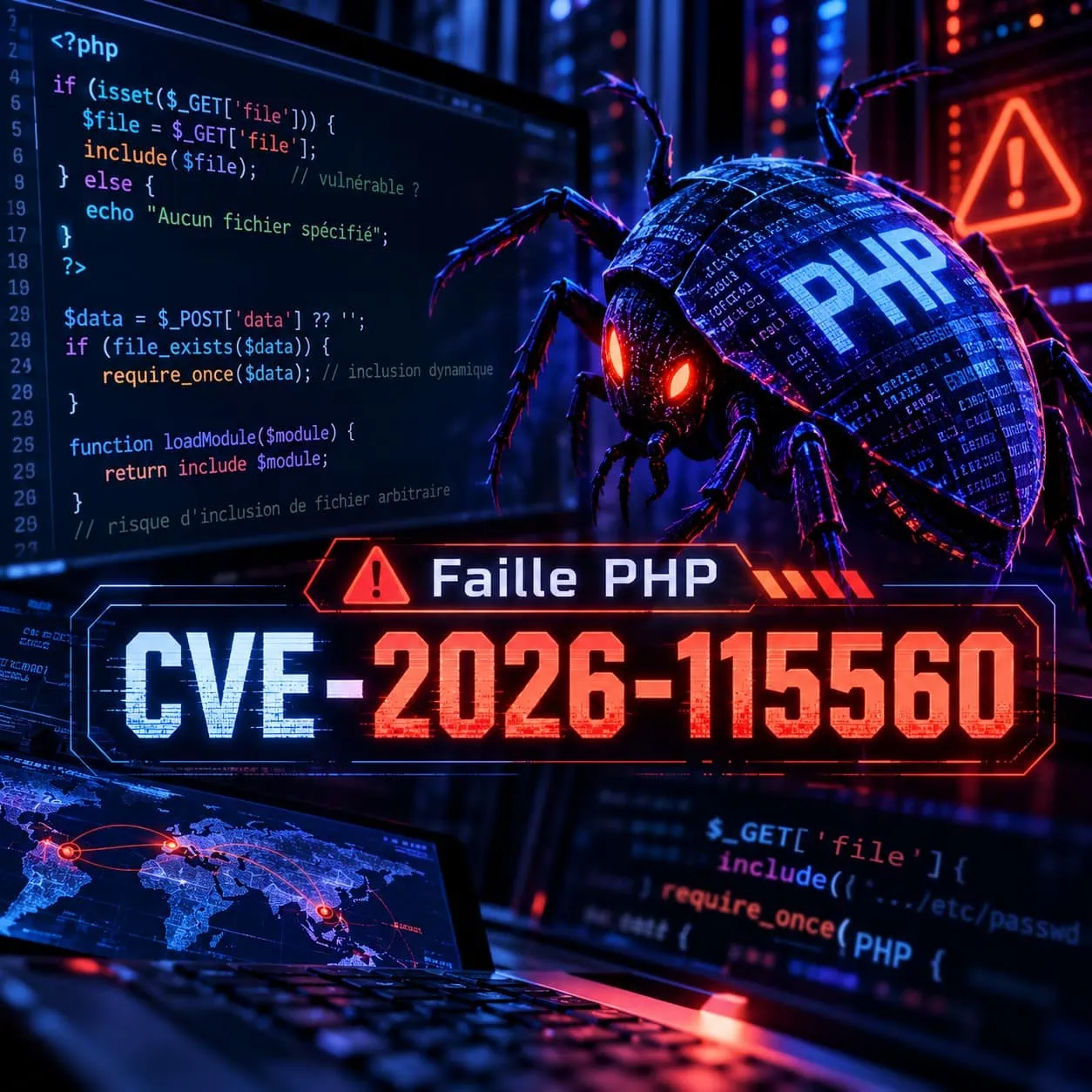 Nouvelle faille PHP CVE-2026-115560 : la solution à appliquer